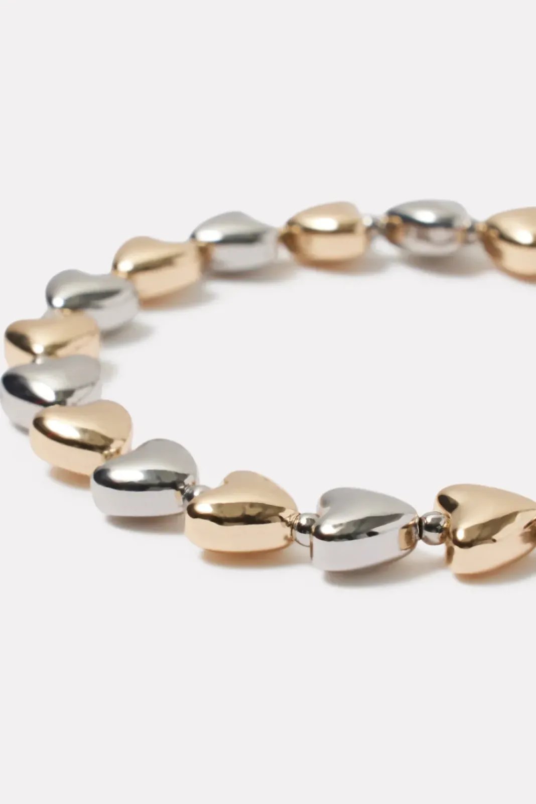 Jewelry<EVEREVE Two Tone Heart Bracelet Gold/Silver