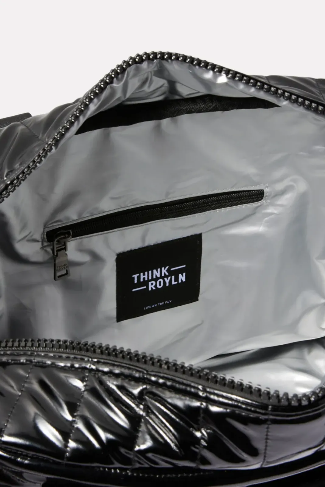 Bags<THINK ROYLN Voyager Travel Tote Blackpatent