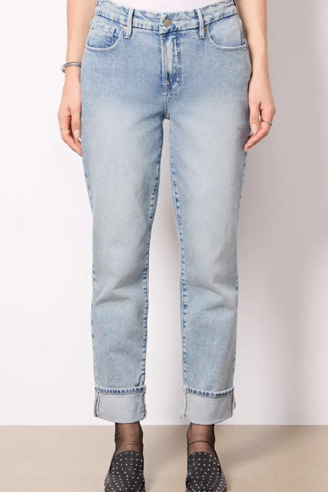 Jeans<GOOD AMERICAN Weekender Cuffed I750