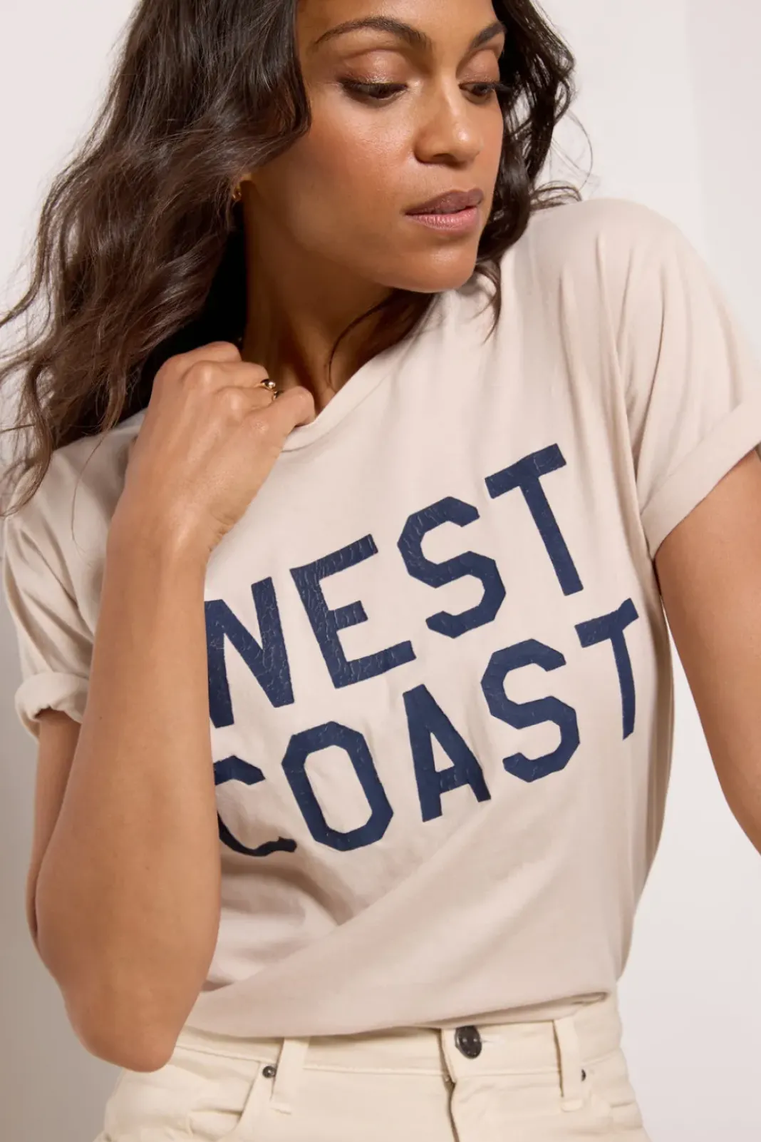 Tops & Tees<RETRO BRAND BLACK LABEL West Coast Tee Vintagesandstone